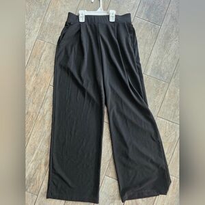 Nwot HALARA Black Flowy Wideleg Pants Small Regular
